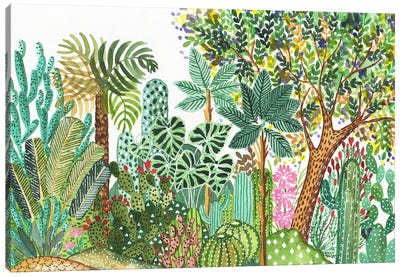 Botanical Garden Canvas Art Print - FNK Designs