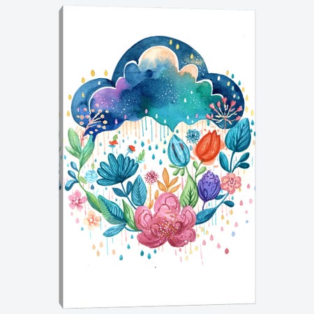 Cloud Rain Canvas Print #FDG13} by FNK Designs Canvas Art