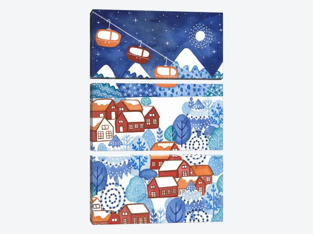 Happy Season by FNK Designs 3-piece Canvas Art Print