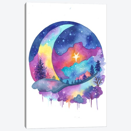 Moon Love Canvas Print #FDG36} by FNK Designs Art Print