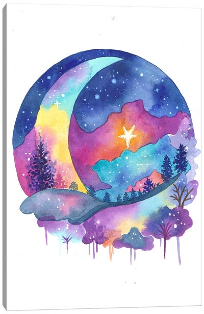 Moon Love Canvas Art Print - FNK Designs