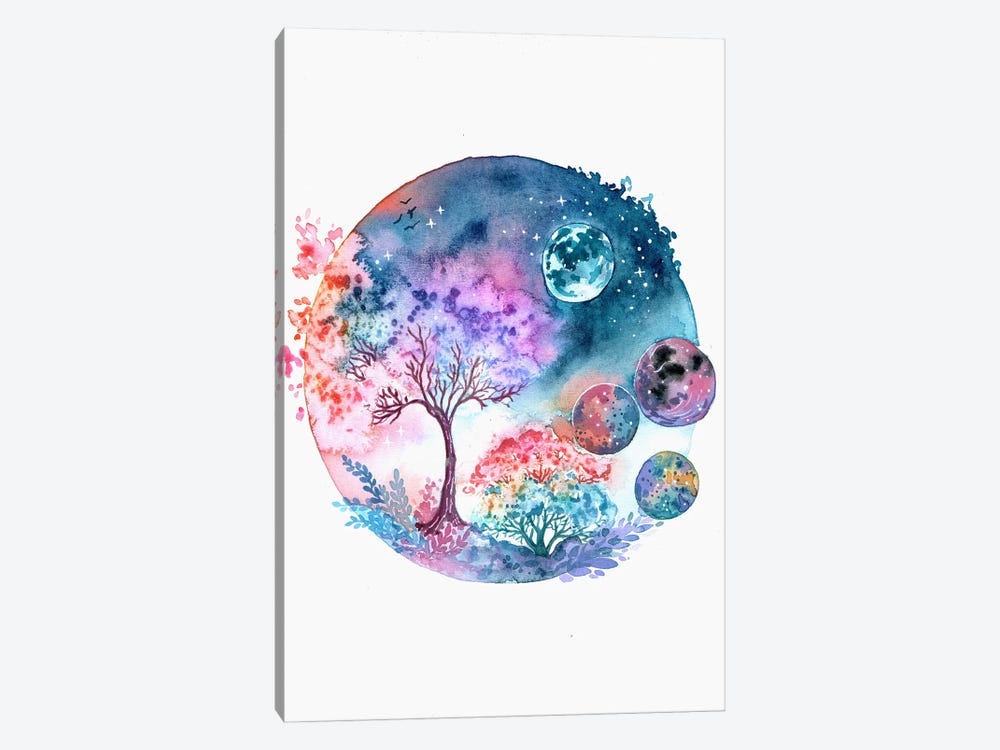 Moonlit Tree by FNK Designs 1-piece Canvas Art