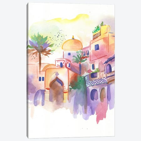 Morocco Travel Canvas Print #FDG39} by FNK Designs Canvas Wall Art