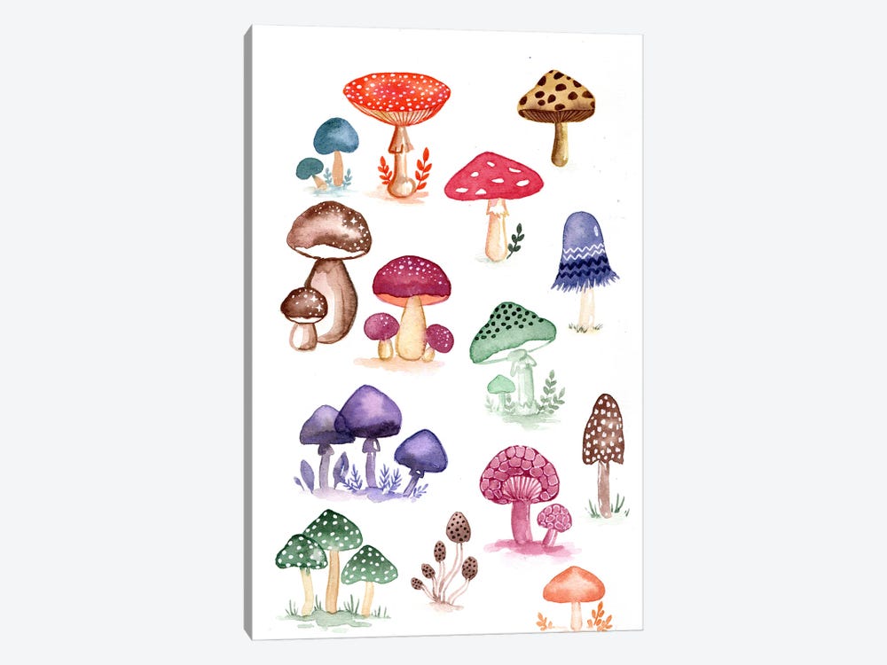 Mushroom Garden by FNK Designs 1-piece Canvas Print
