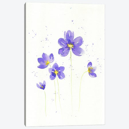 Purple Flower Canvas Print #FDG43} by FNK Designs Canvas Art Print