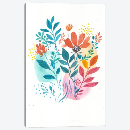 Simple Flowers Canvas Print #FDG49} by FNK Designs Canvas Print