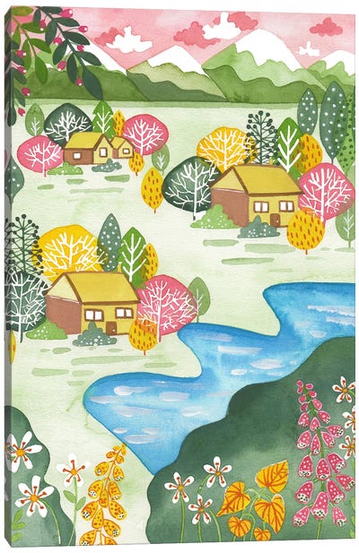 Spring Mountains Canvas Art Print - FNK Designs