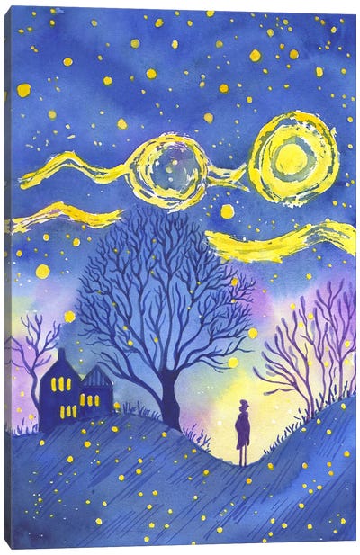 Starry Night Canvas Art Print - FNK Designs