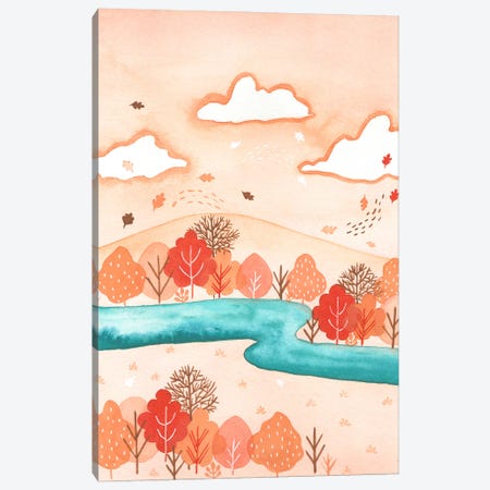 Autumn Breeze Canvas Print #FDG5} by FNK Designs Canvas Art Print