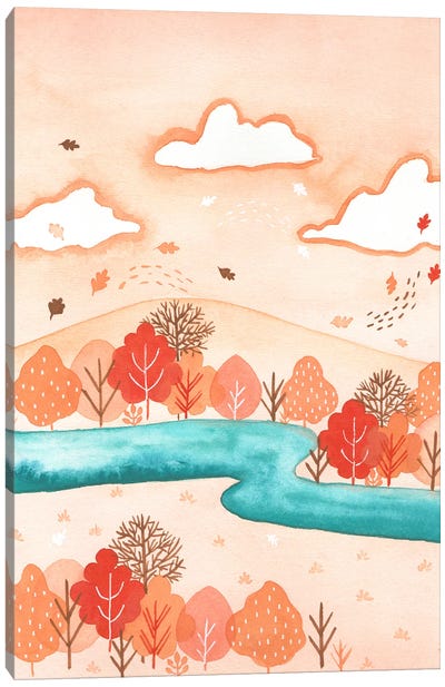 Autumn Breeze Canvas Art Print - FNK Designs