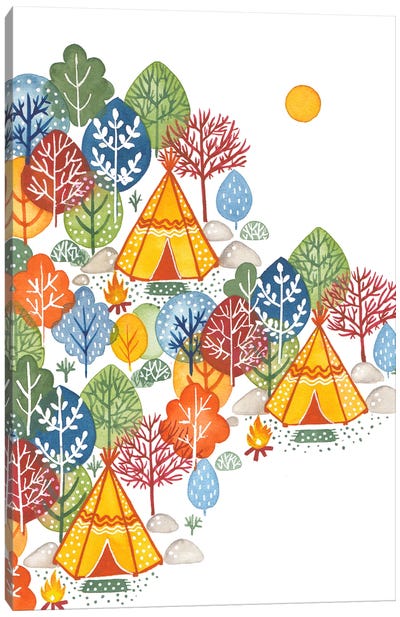 Summer Camp Canvas Art Print - FNK Designs