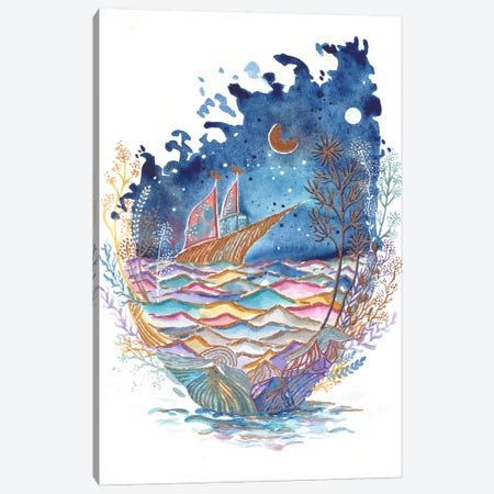 Sailing Canvas Print #FDG66} by FNK Designs Canvas Wall Art