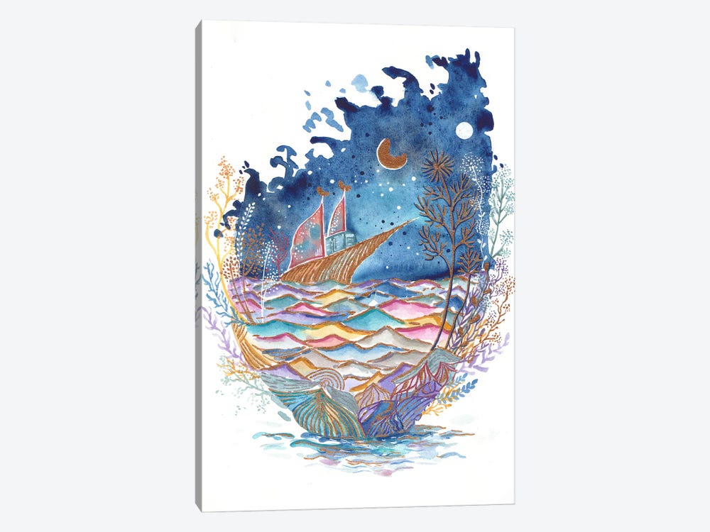 Sailing by FNK Designs 1-piece Canvas Print