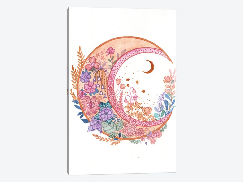 Pink Crescent by FNK Designs 1-piece Canvas Print