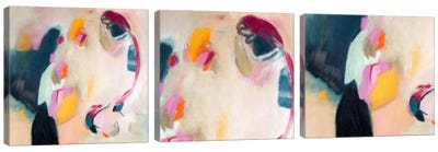 Bundled Parallels Triptych Canvas Art Print - Mid-Century Modern Décor
