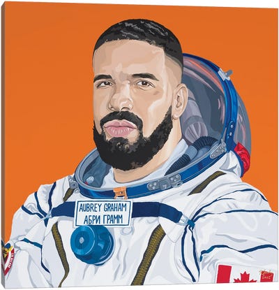 Started From The Bottom, Now We Here Canvas Art Print - Astronaut Art