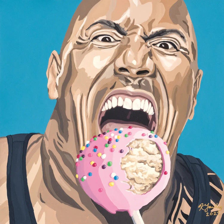 The Rock Is Coming For Your Cake Pop