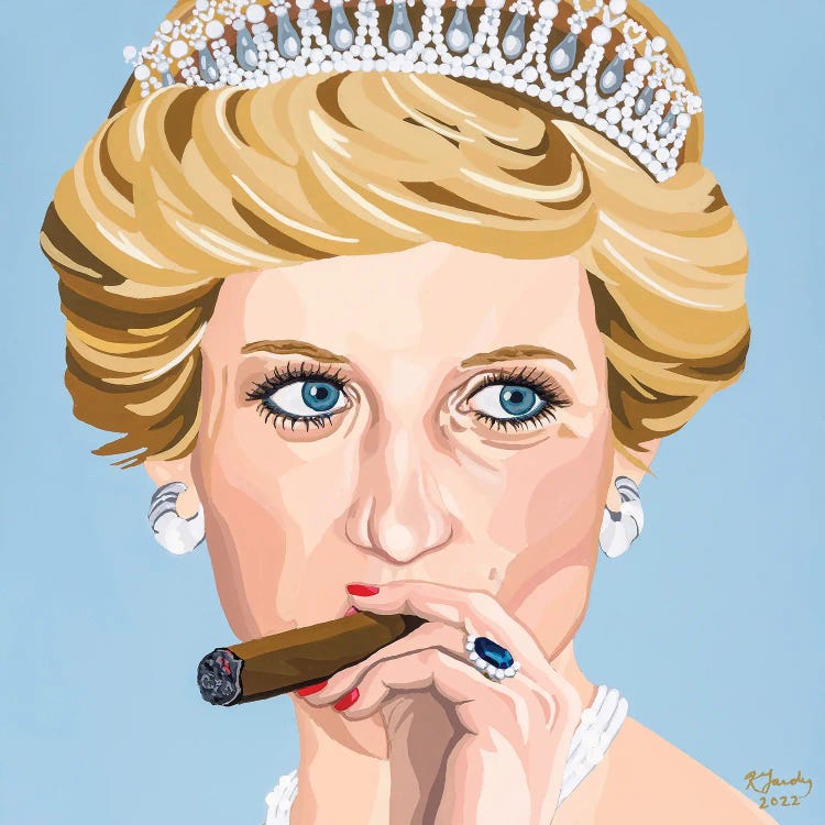 Lady Di And Her Stogie