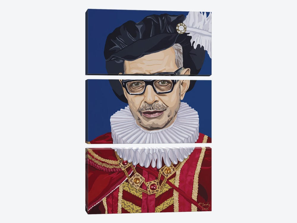Jeff Goldblum, Renaissance Man by Kristin Fardy 3-piece Canvas Print