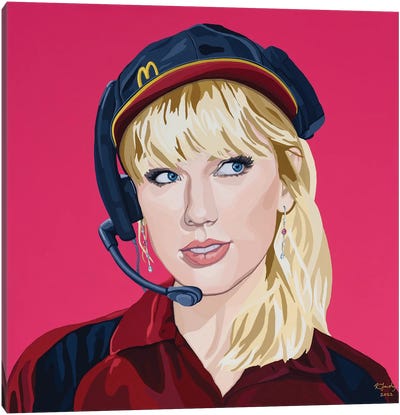 McDonalds Drive-Thru (Taylor's Version) Canvas Art Print - Art by LGBTQ+ Artists