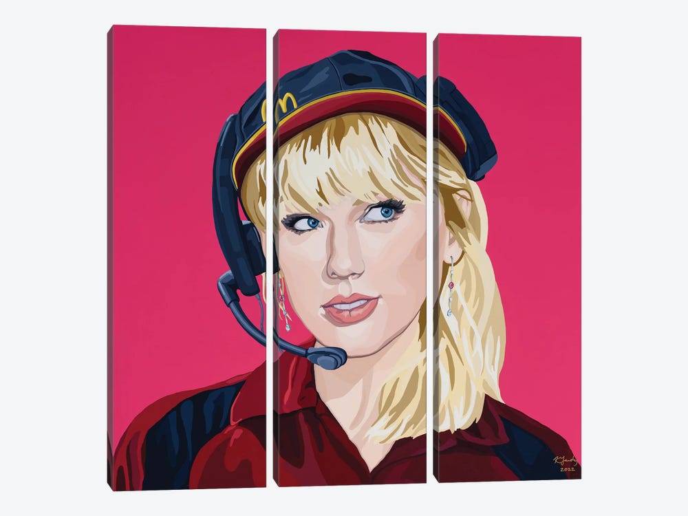 McDonalds Drive-Thru (Taylor's Version) by Kristin Fardy 3-piece Canvas Art