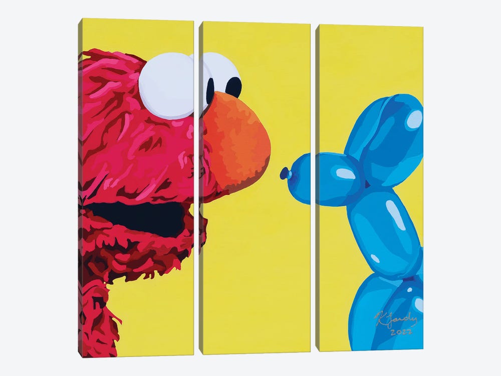 Party Animals by Kristin Fardy 3-piece Canvas Wall Art