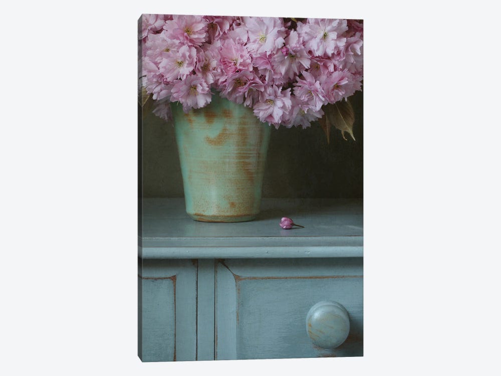 Cherry Blossom And Bud Still Life by Alyson Fennell 1-piece Canvas Artwork