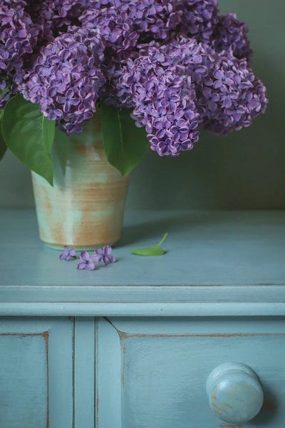 Lilac Still Life by Alyson Fennell framed wall art