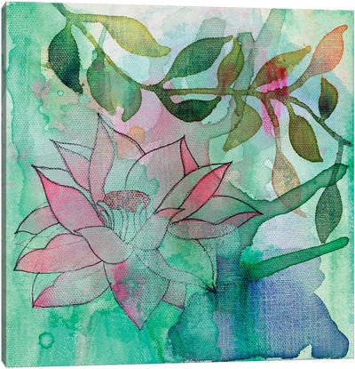 Cool Bloom II Canvas Art Print - Lotus Art