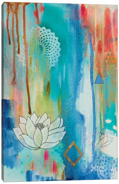 Lotus Bloom Canvas Art Print - Lotus Art