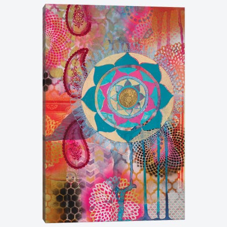 Lotus Flower Paisley I Canvas Print #FES26} by Faith Evans-Sills Canvas Art Print