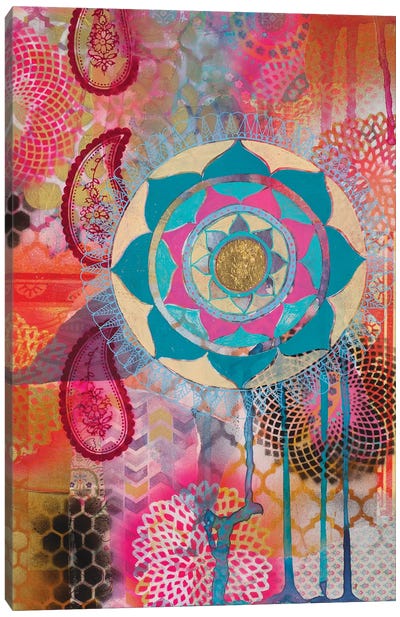 Lotus Flower Paisley I Canvas Art Print - Zen Master