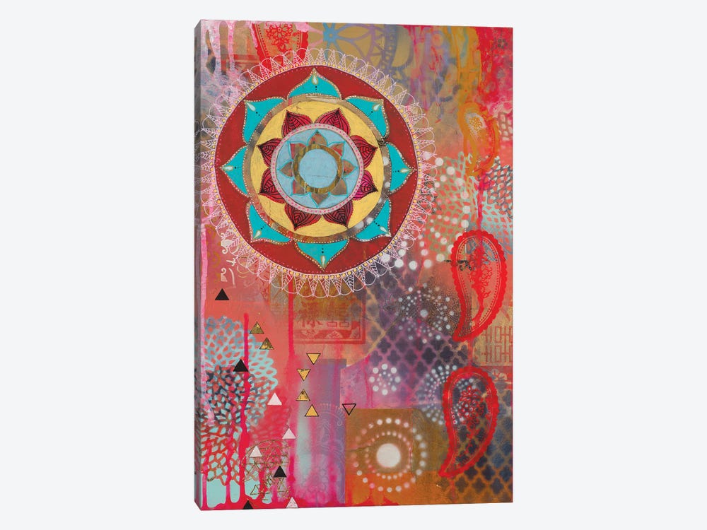 Lotus Flower Paisley II by Faith Evans-Sills 1-piece Canvas Art