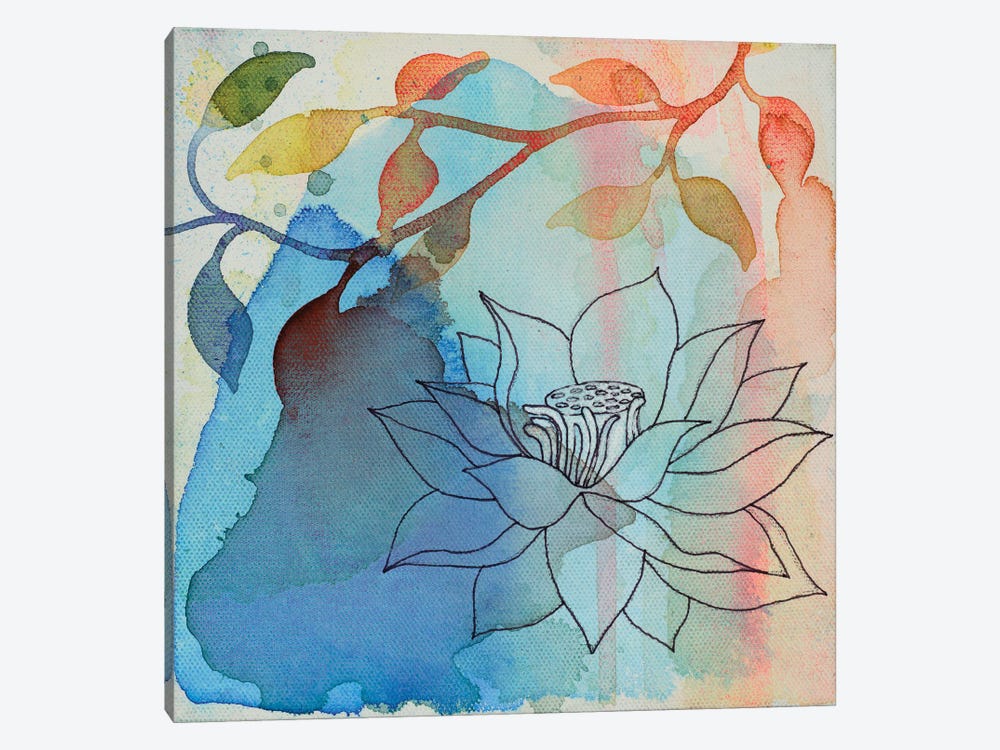 Calm Lotus I by Faith Evans-Sills 1-piece Canvas Print