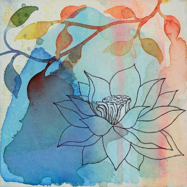 Faith Evans-Sills: Calm Lotus I by Faith Evans-Sills