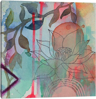 Calm Lotus II Canvas Art Print - Lotus Art
