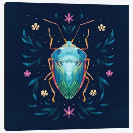 Jewel Beetle II Canvas Print #FFE21} by Ffion Evans Canvas Art