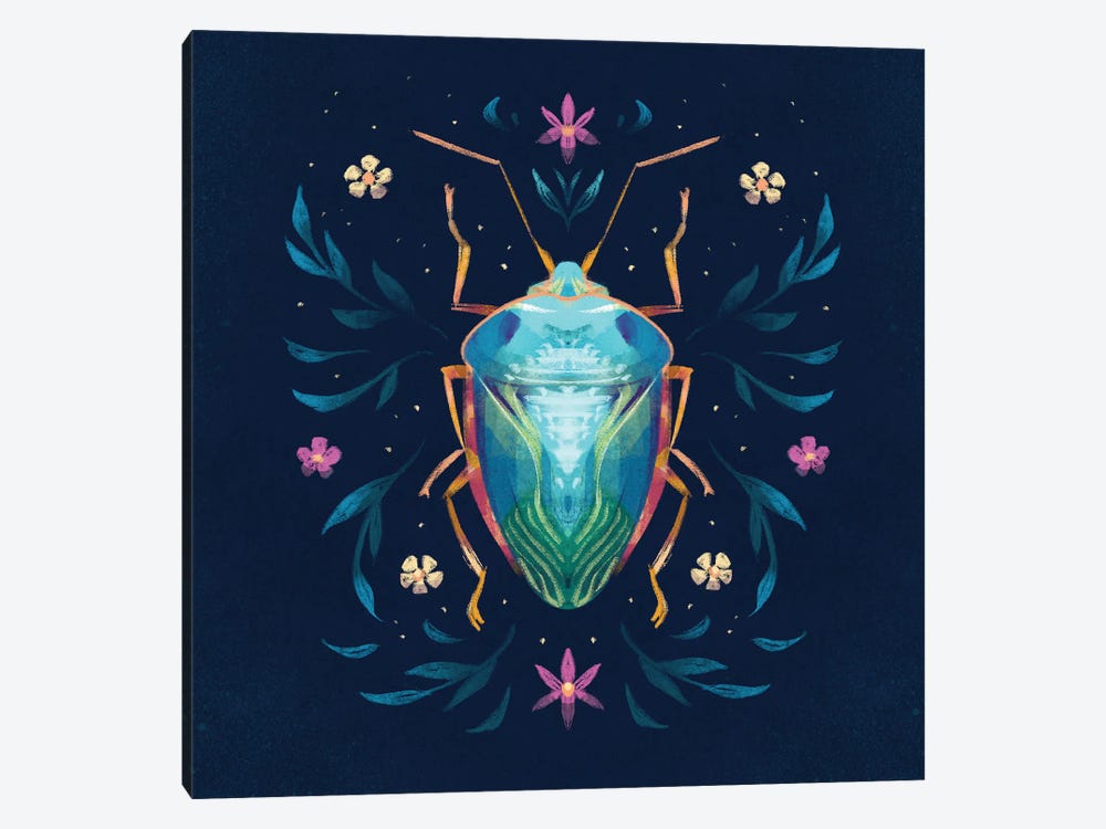 Jewel Beetle II by Ffion Evans 1-piece Canvas Art Print