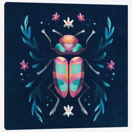 Jewel Beetle I Canvas Print #FFE25} by Ffion Evans Art Print