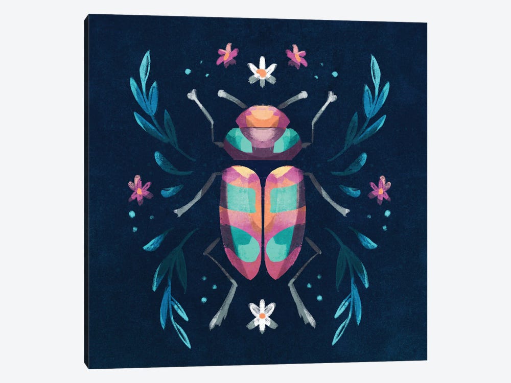 Jewel Beetle I by Ffion Evans 1-piece Canvas Print