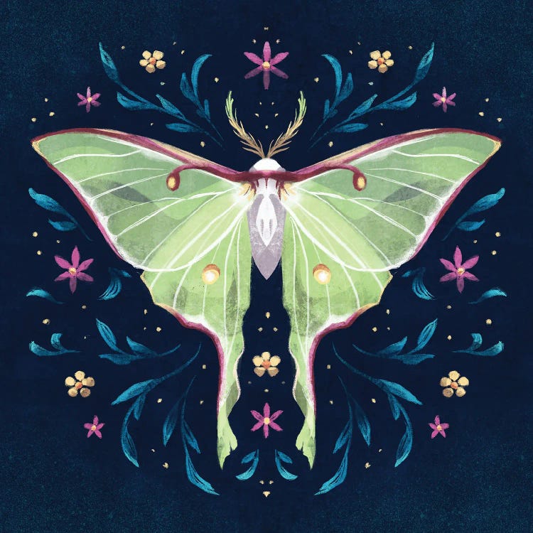 Jewel Luna Moth