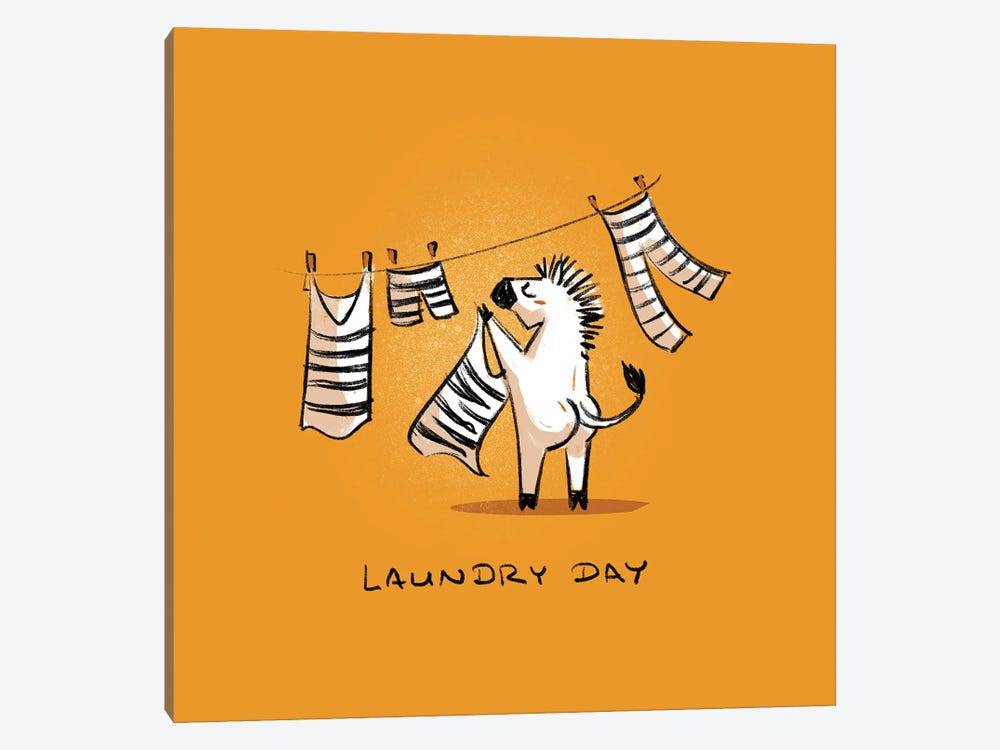 Laundry Day - Zebra by Ffion Evans 1-piece Art Print