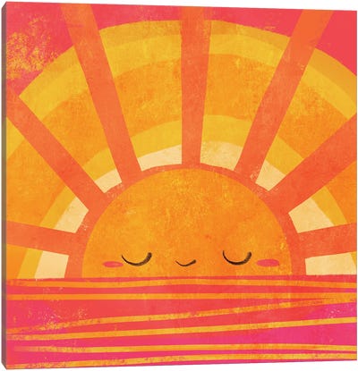 Radient Sunset Canvas Art Print - Ffion Evans