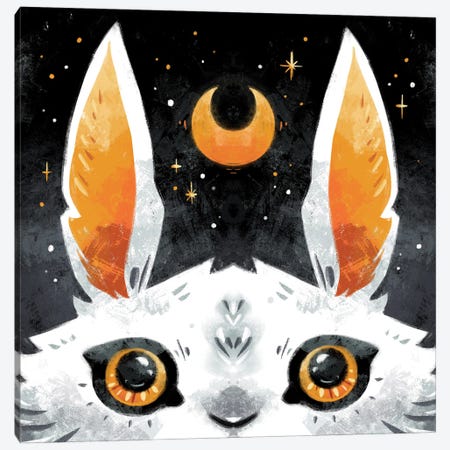 Snowy Bunny Canvas Print #FFE45} by Ffion Evans Art Print