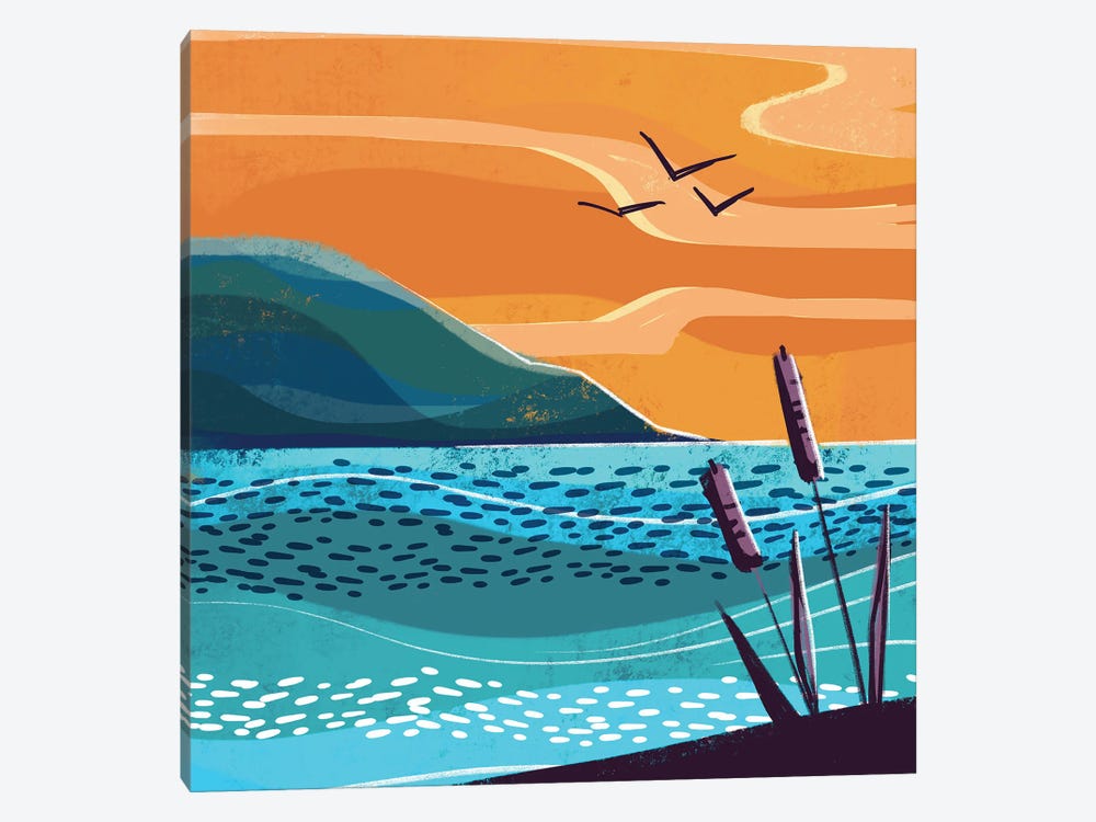 By The Riverside by Ffion Evans 1-piece Canvas Wall Art
