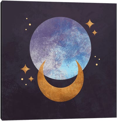 Celestial Moons Canvas Art Print - Mysticism