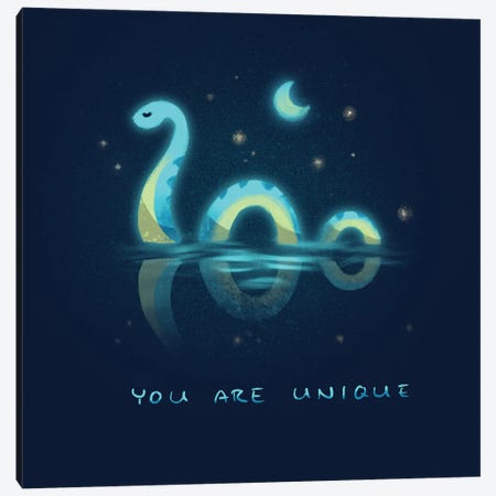 You Are Unique - Nessie Canvas Print #FFE74} by Ffion Evans Canvas Art