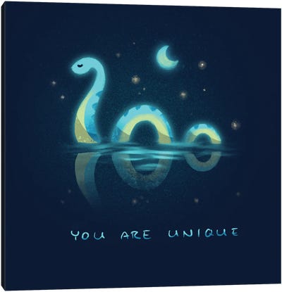 You Are Unique - Nessie Canvas Art Print - Ffion Evans