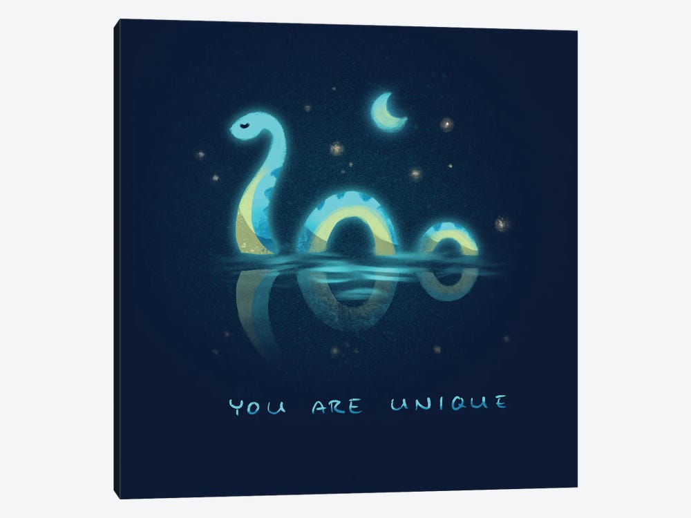 You Are Unique - Nessie by Ffion Evans 1-piece Canvas Art Print