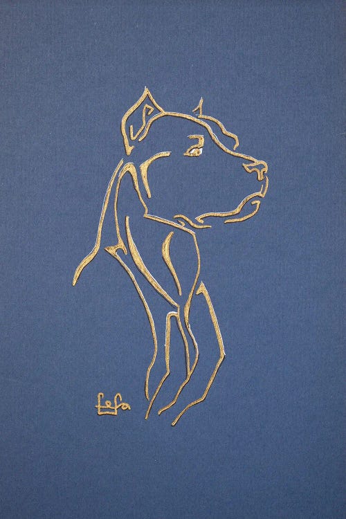 Pitbull Terrier by Fefa Koroleva wall art